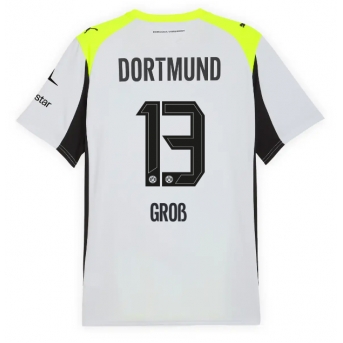 Billige Fotballdrakt Borussia Dortmund Pascal Gross #13 Replika Bortedrakt 2025-26 Kortermet